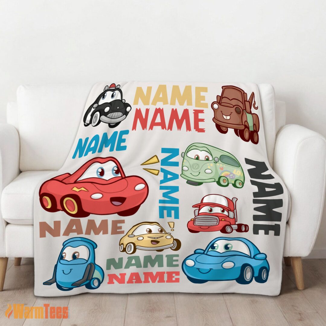 happy-pixar-cartoon-cars-cute-character-blanket-fleece-customized-blanket-mk-01 Happy Pixar Cartoon Cars Cute Character Blanket Fleece Customized Blanket - Image 2