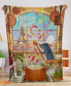 Happy Pixar Ratatouille Warm & Soft Remy Chief Blanket Fleece Customized Blanket