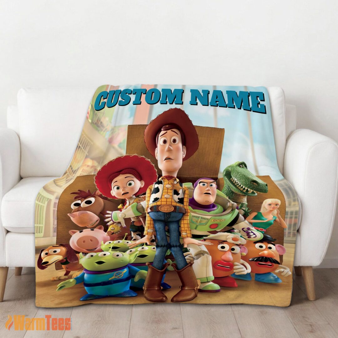 happy-pixar-toy-story-character-woody-with-friends-blanket-fleece-customized-blanket-mk-01 Happy Pixar Toy Story Character Woody With Friends Blanket Fleece Customized Blanket - Image 2