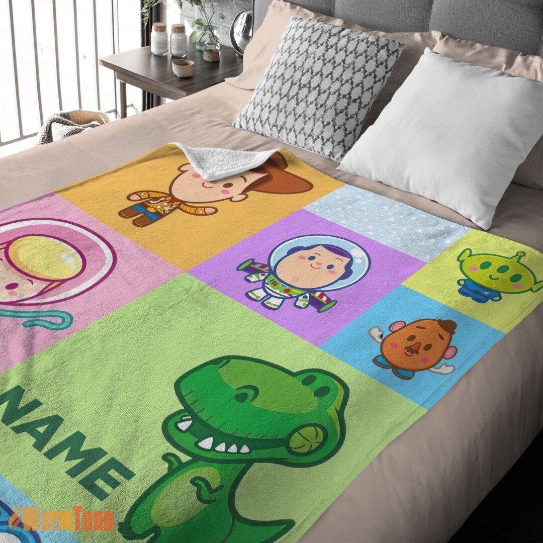 happy-pixar-toy-story-chibi-character-blanket-fleece-customized-blanket-mk-03 Happy Pixar Toy Story Chibi Character Blanket Fleece Customized Blanket - Image 2
