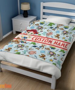 Happy Pixar Toy Story Cowgirl With All Friends Blanket Fleece Customized Blanket - Image 3