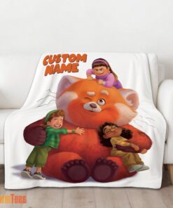 Happy Pixar Turning Red With Friends Blanket Fleece Customized Blanket - Image 2