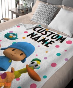 Happy Pocoyo And Friends Blanket Fleece Customized Blanket - Image 2