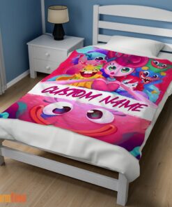 Happy Poppy Playtime Mommy Long Legs And Friends Blanket Fleece Customized Blanket - Image 3