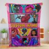 Happy Prehistoric Adventure Girl Warrior Blanket – Customize Blanket