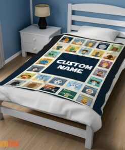Happy Star Wars Chibi Character Blanket Fleece Customized Blanket - Image 3