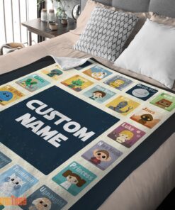 Happy Star Wars Chibi Character Blanket Fleece Customized Blanket - Image 2