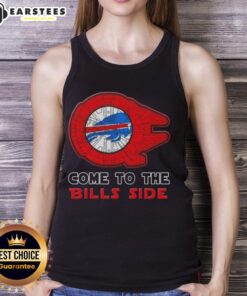 Happy Star Wars Come to the Buffalo Bills Side Tank Top featuring a fun design for fans and summer wear.