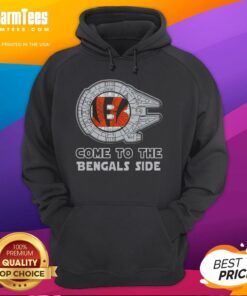Happy Star Wars hoodie featuring Cincinnati Bengals design, perfect for fans merging sports and sci-fi style.