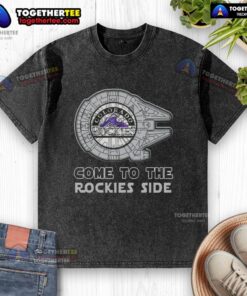 Happy Star Wars Come to the Colorado Rockies side-washed t-shirt featuring vibrant graphics and a stylish design.