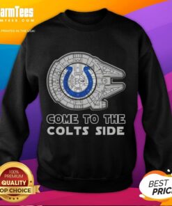 Happy Star Wars Come to the Indianapolis Colts Side Sweatshirt featuring vibrant designs for fans of both franchises.