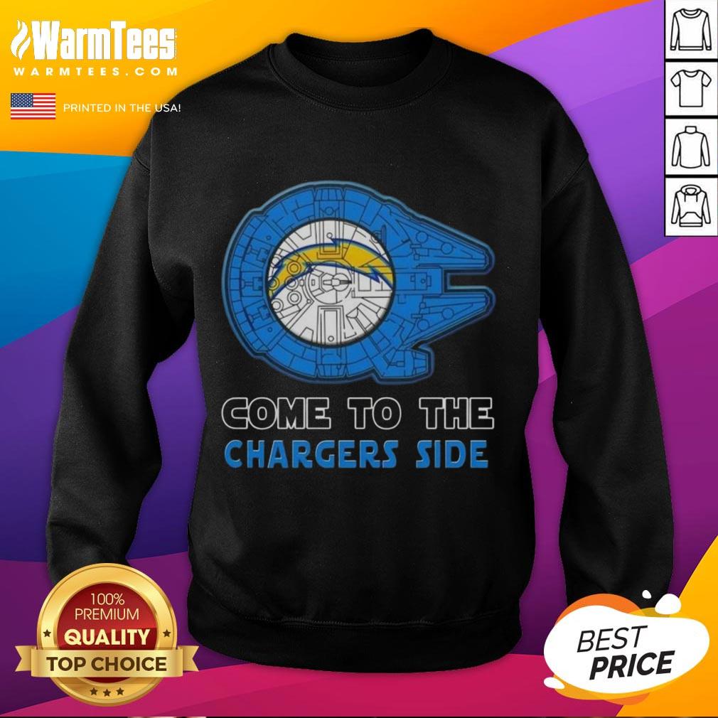 happy-star-wars-come-to-the-los-angeles-chargers-side-sweatshirt Happy Star Wars Come to the Los Angeles Chargers Side Sweatshirt featuring a vibrant design and team colors.