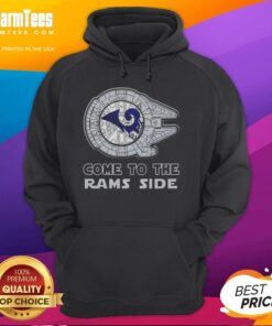 Happy Star Wars Come to the Los Angeles Rams Side Hoodie featuring a vibrant design for fans and collectors.