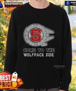 Happy Star Wars NC State Wolfpack side sweatshirt featuring vibrant colors and a stylish design for fans.