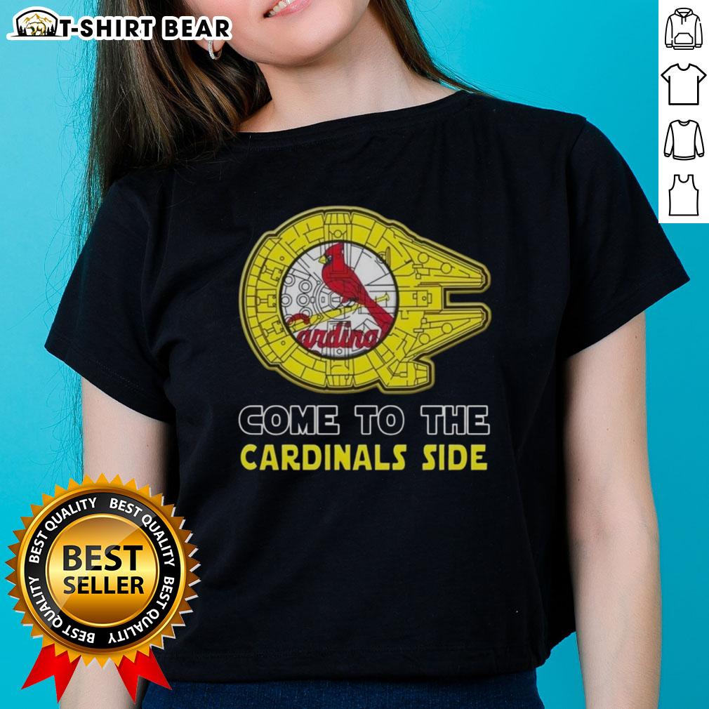 Happy Star Wars Come To The St Louis Cardinals Side Ladies Tee Happy Star Wars Come to the St. Louis Cardinals Side Ladies Tee featuring a vibrant design for fans and collectors.