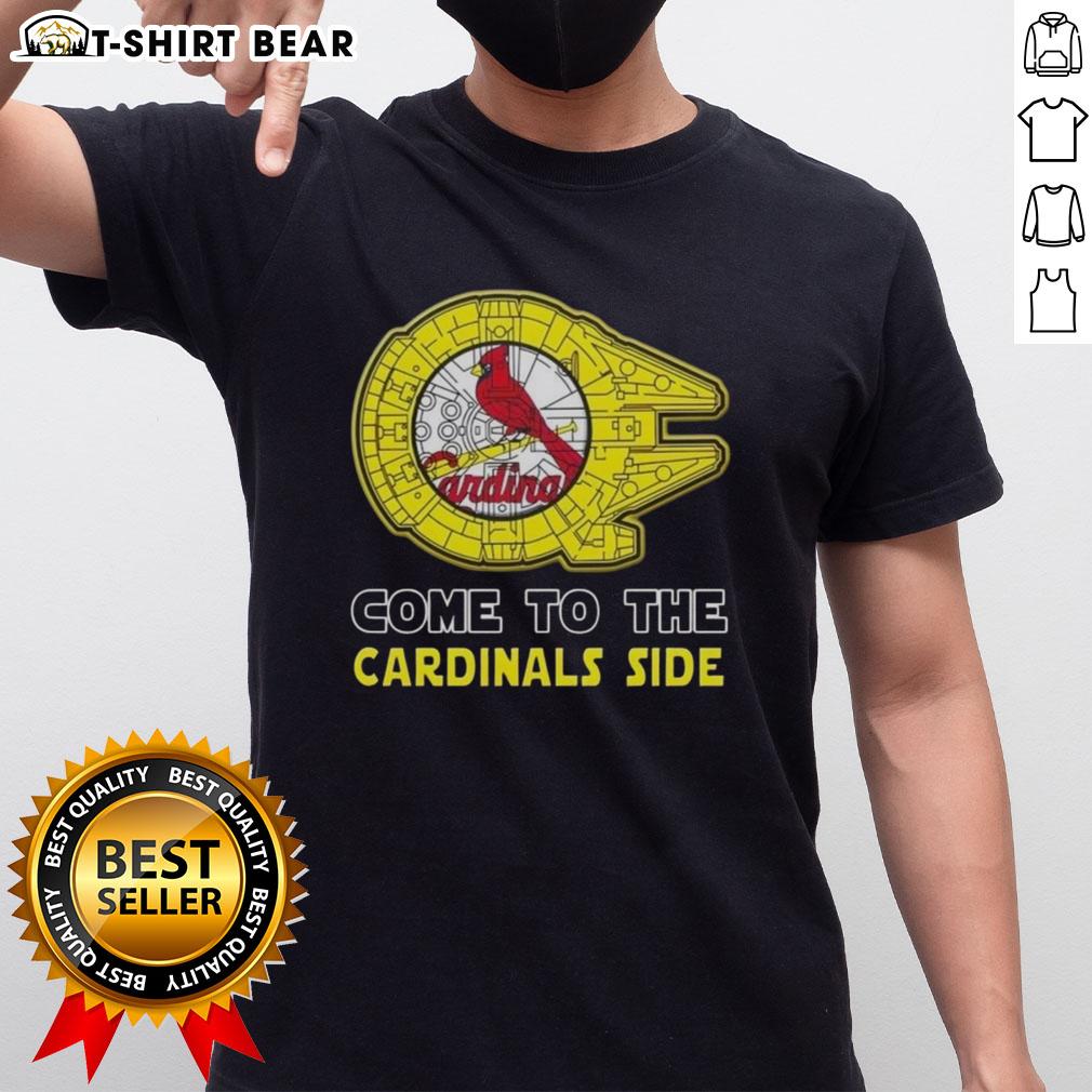 Happy Star Wars Come To The St Louis Cardinals Side T Shirt Happy Star Wars Come To The St Louis Cardinals Side T-Shirt featuring iconic characters and team logo in vibrant colors.