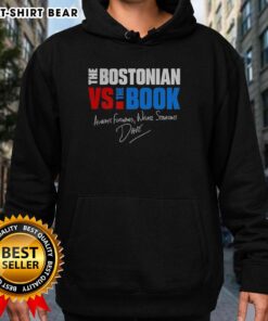 Happy The Bostonian vs The Book Always Forward Never Straight Signature Hoodie in vibrant colors, perfect for stylish comfort.