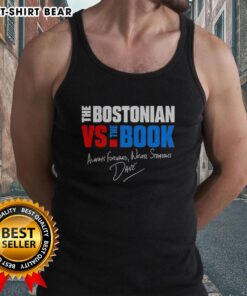 Happy The Bostonian vs The Book Always Forward Never Straight signature tank top, showcasing a vibrant design for casual wear.