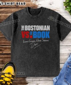 Alt Text: Happy The Bostonian 'Always Forward Never Straight' washed t-shirt, showcasing a stylish design for casual wear.