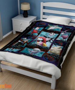 Happy The Nightmare Before Christmas Jack Skellington Family Halloween Customized Blanket - Image 3
