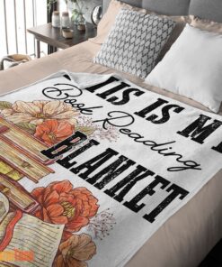 Happy This Is My Book Reading Blanket Fleece Customized Blanket - Image 2