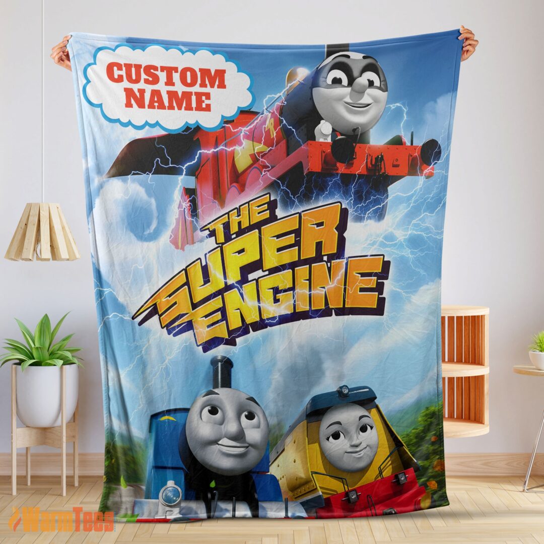 happy-thomas-friends-the-super-engine-poster-fleece-customized-blanket-mk-01 Happy Thomas & Friends The Super Engine Poster Blanket Fleece Customized Blanket