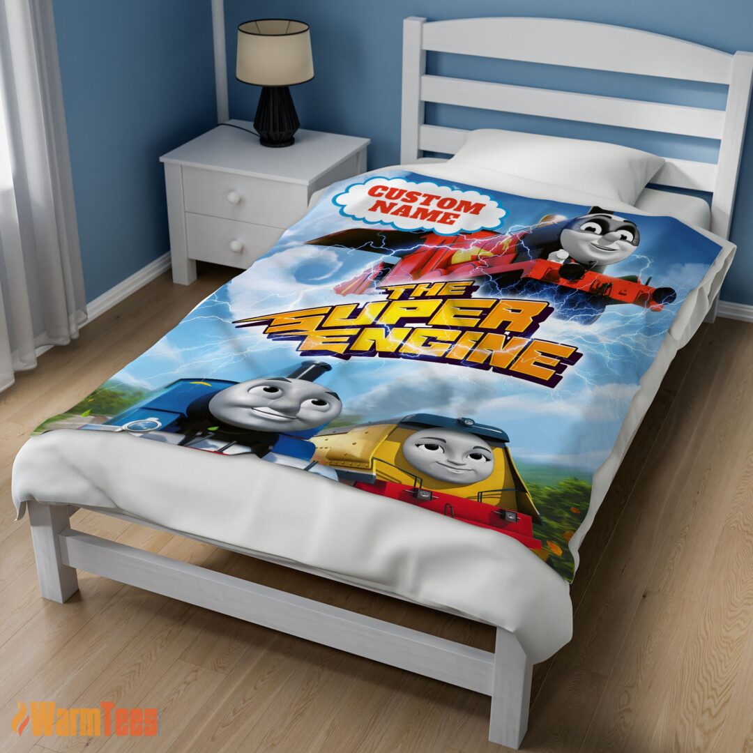 happy-thomas-friends-the-super-engine-poster-fleece-customized-blanket-mk-02 Happy Thomas & Friends The Super Engine Poster Blanket Fleece Customized Blanket - Image 3