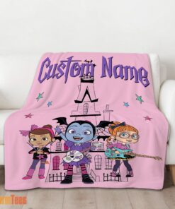 Happy Vampirina With Poppy Peepleson & Bridget Drawing Blanket Fleece Customized Blanket - Image 2