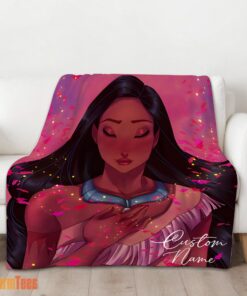 Happy Whispers Of The Wind Pocahontas Colors Of The Wind Blanket Fleece Customized Blanket - Image 2