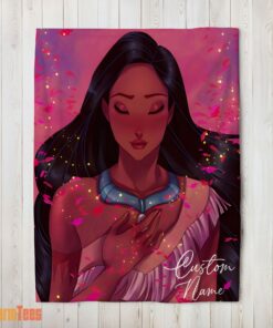 Happy Whispers Of The Wind Pocahontas Colors Of The Wind Blanket Fleece Customized Blanket