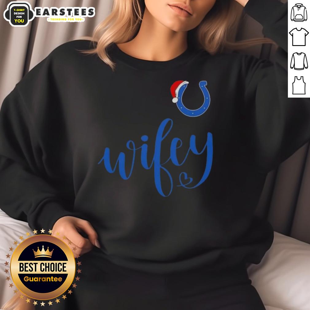 happy-wifey-indianapolis-colts-santa-hat-merry-christmas-sweatshirt Happy Wifey Indianapolis Colts Santa Hat Merry Christmas Sweatshirt for festive football fans this holiday season.