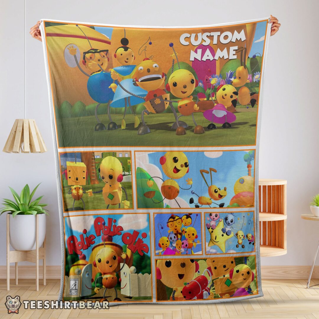 Hot Cartoon Rolie Polie Olie Blanket Fleece Customized Blanket