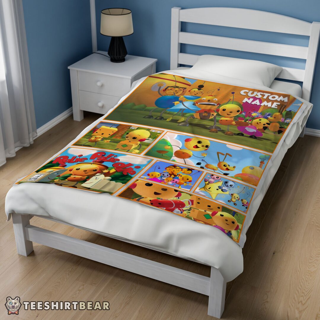 Hot Cartoon Rolie Polie Olie Blanket Fleece Customized Blanket