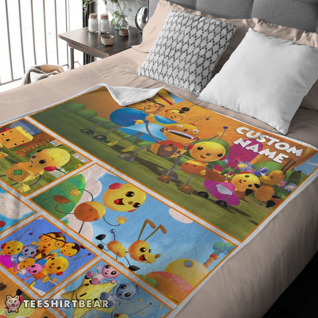Hot Cartoon Rolie Polie Olie Blanket Fleece Customized Blanket