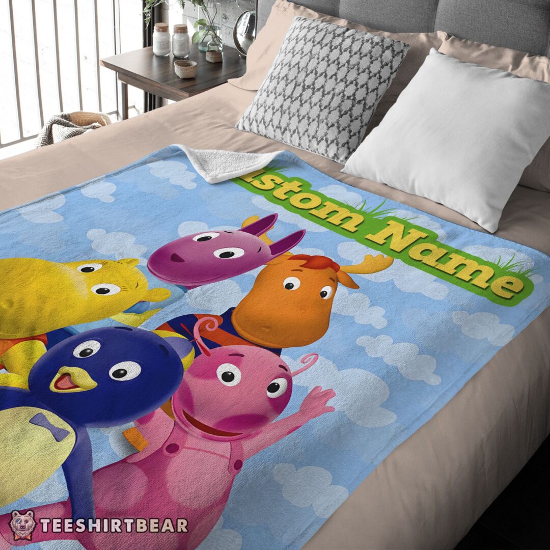 Hot Cartoon The Backyardigans With Friends Blanket Fleece Customized Blanket