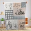 Hot Classic Winnie The Pooh & Friends Sketch Blanket Fleece Customized Blanket
