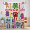 Hot Colorful Number Blocks Blanket Fleece Customized Blanket