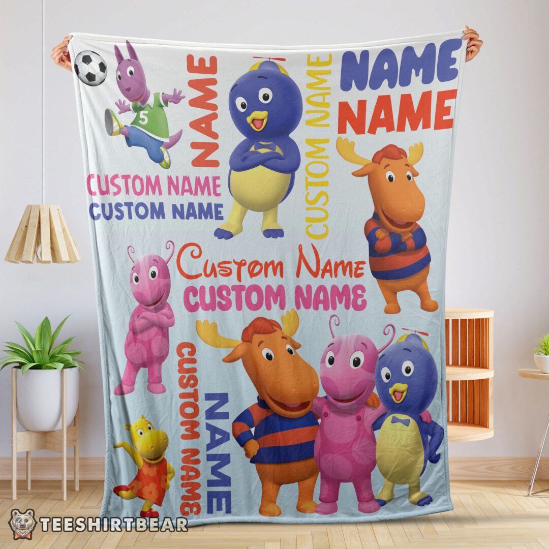 Hot Cute Backyardigans Characters Blanket Fleece Customized Blanket