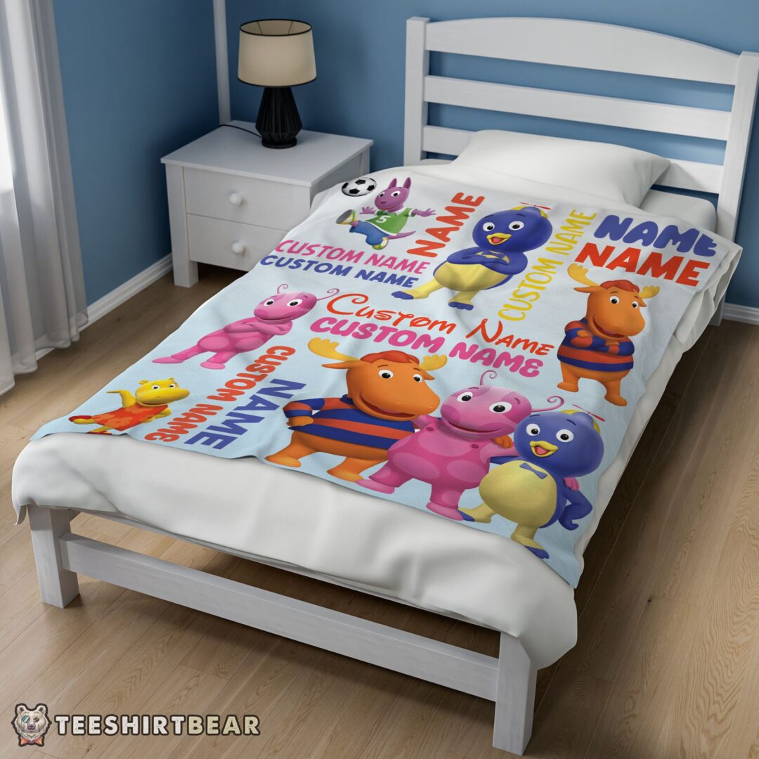 Hot Cute Backyardigans Characters Blanket Fleece Customized Blanket