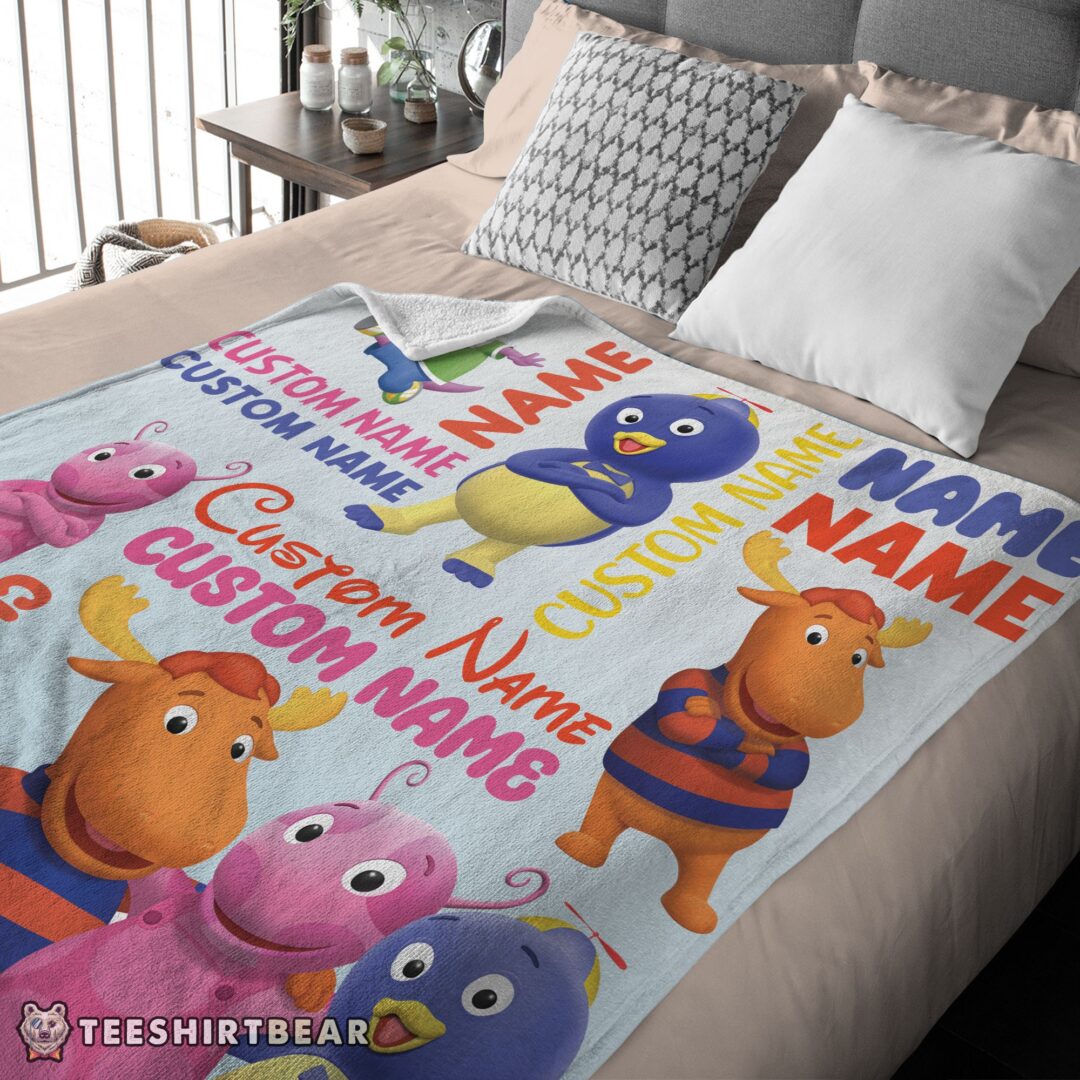 Hot Cute Backyardigans Characters Blanket Fleece Customized Blanket