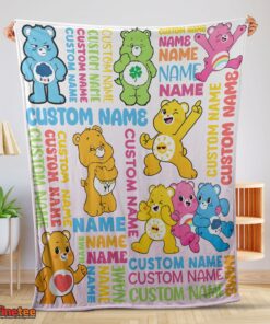 Pretty Cute Care Bears & Friends Blanket Fleece Customized Blanket