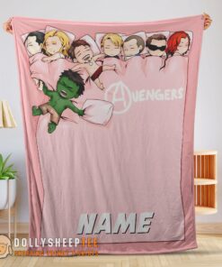 Hot Cute Marvel Avengers Assemble Avengers Chibi Sleeping Blanket Customized Blanket