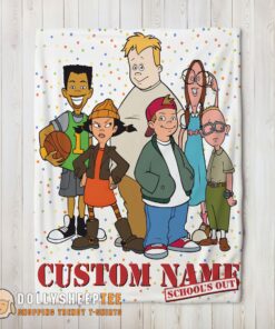 Hot Cute Official Recess Cartoon School’s Out Blanket Fleece Customized Blanket