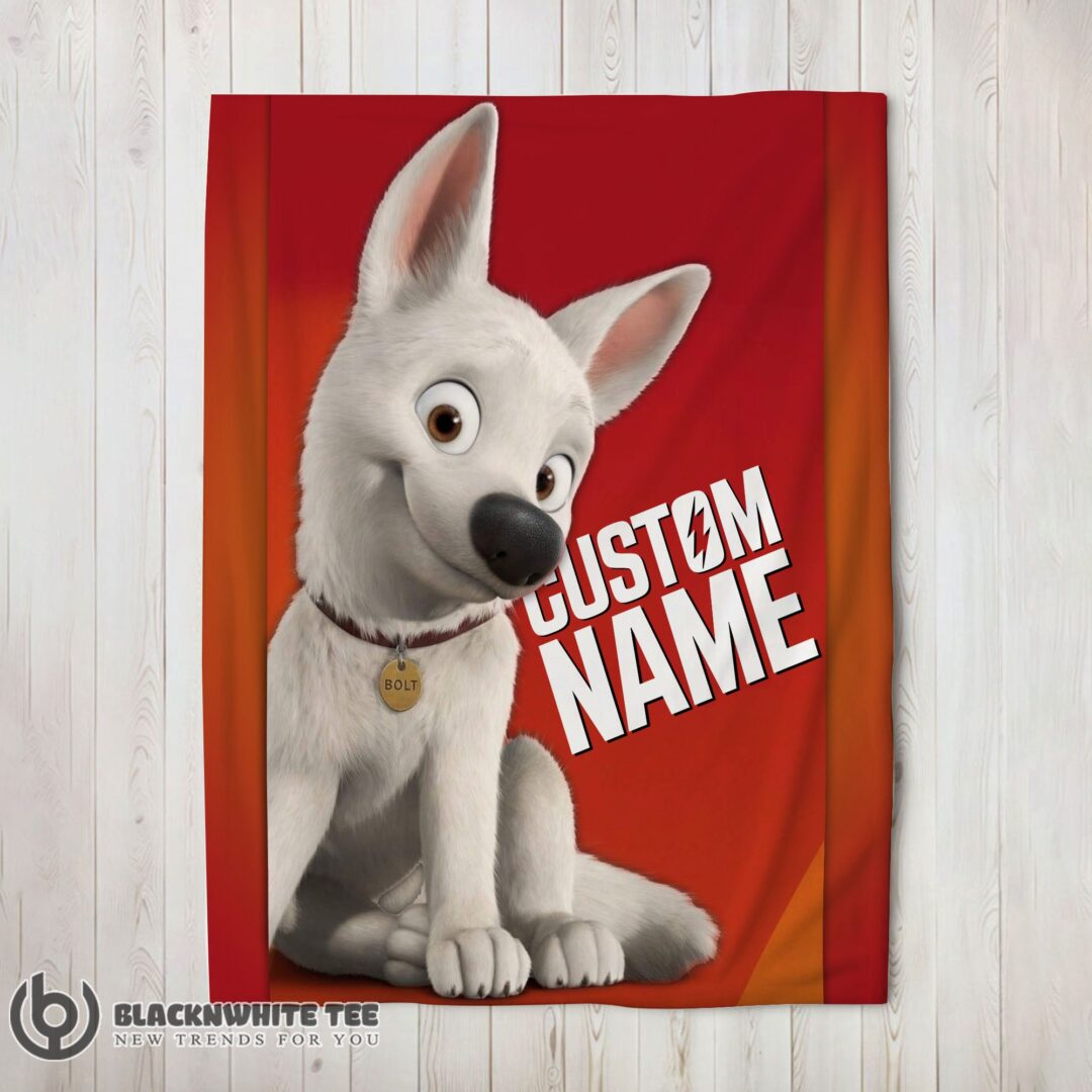 Hot Cute Top Disney Cartoon Bolt Blanket Fleece Customized Blanket