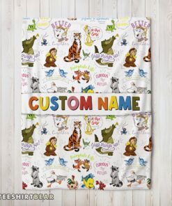 Hot Disney Animal Characters Collage Blanket Fleece Customized Blanket