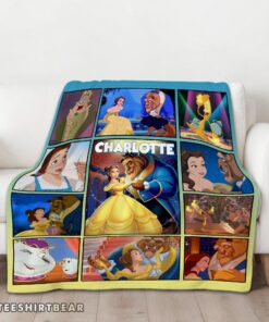 Hot Disney Beauty And The Beast Mystery To Love Collage Blanket Fleece Customized Blanket - Image 3