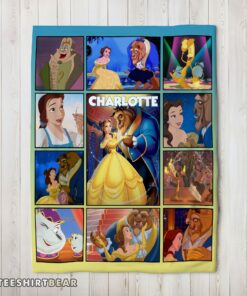 Hot Disney Beauty And The Beast Mystery To Love Collage Blanket Fleece Customized Blanket