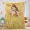 Hot Disney Belle Princess Blanket Fleece Customized Blanket