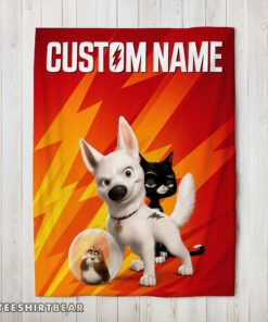Hot Disney Bolt And Friends Blanket Fleece Customized Blanket