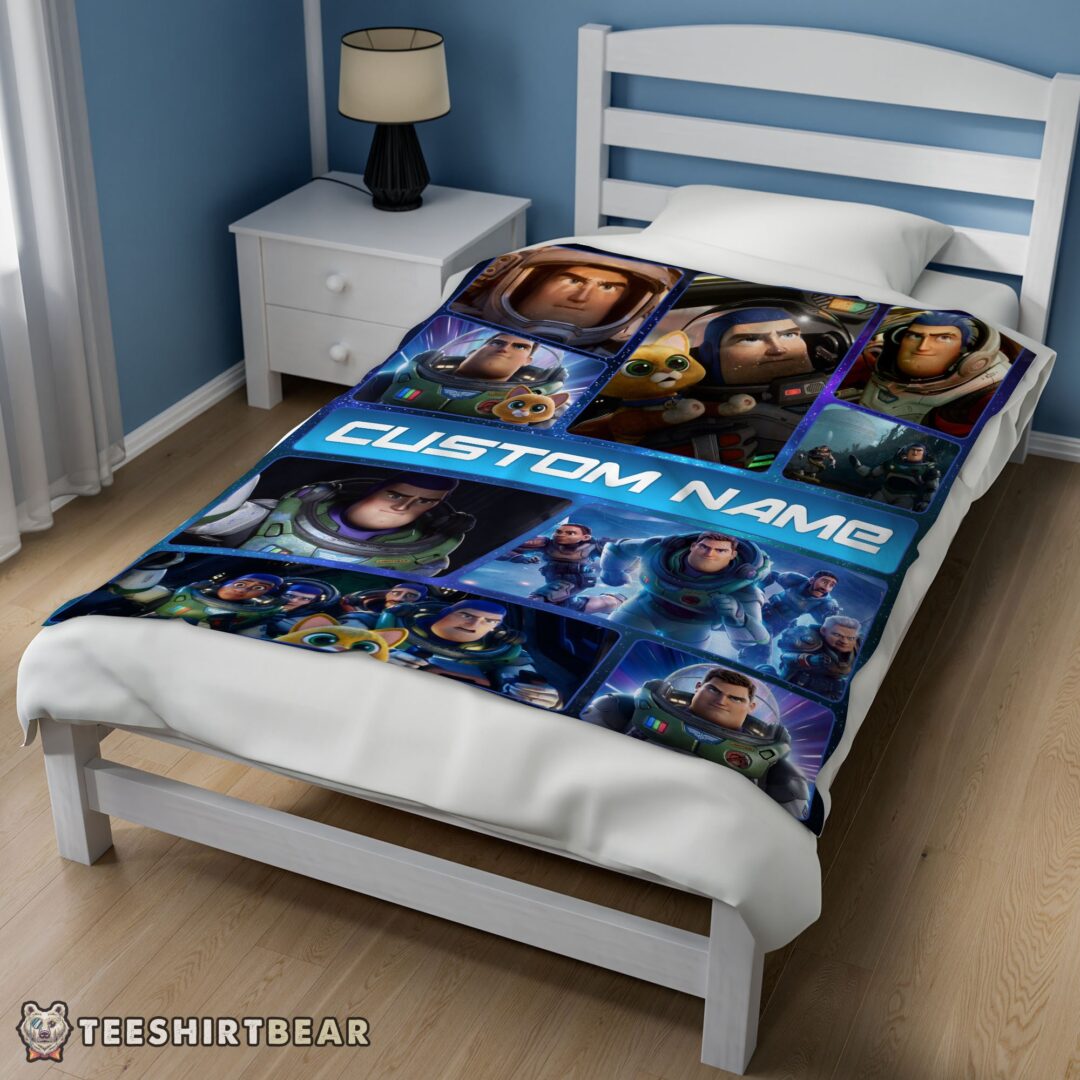 hot-disney-buzz-lightyear-collage-fleece-customized-blanket-mk-02 Hot Disney Buzz Lightyear Collage Fleece Customized Blanket - Image 3